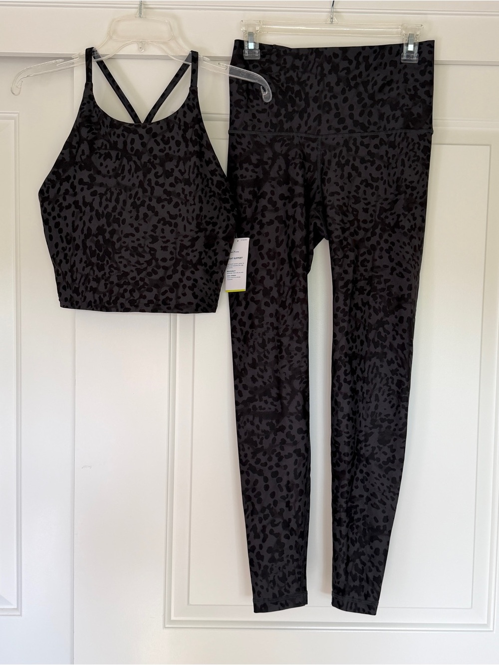Old navy leopard workout set